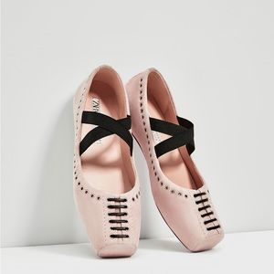 Rare Zara studio ballet flats